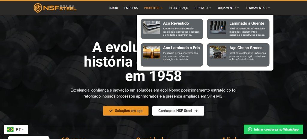 Print do site NSF Steel
